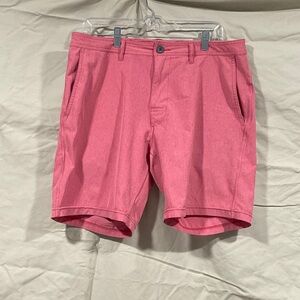 Quiet storm Men's Casual Pink Flat Front Shorts